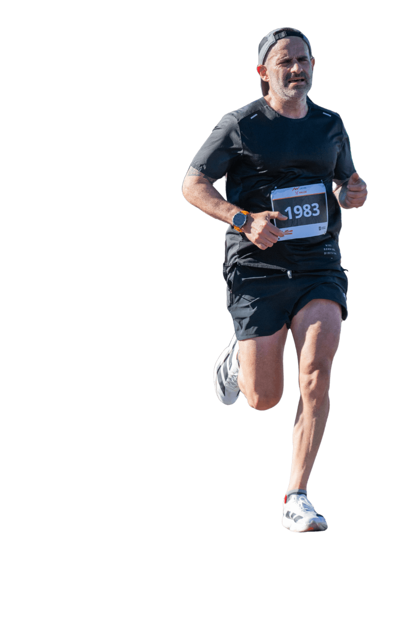 Pablo corriendo un maraton